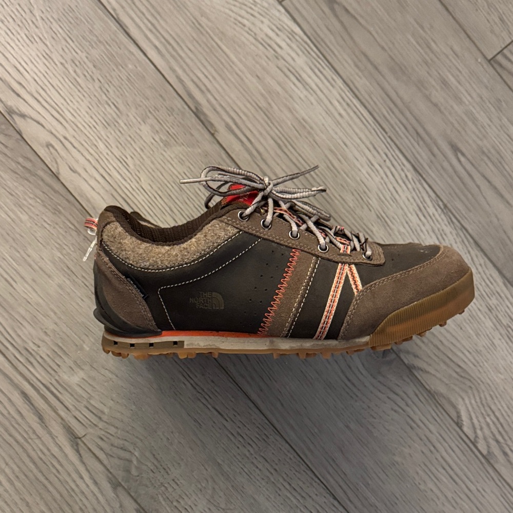 The North Face Women’s Brown and Orange Sneakers